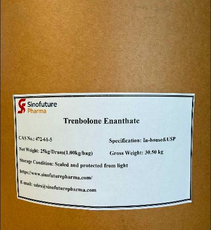 Monaróir & Soláthraí Suprepharmagroup - Testosterone Enanthate (CAS 315-37-7) API grád pharma le praghas margaidh domhanda cobhsaí ag USD 420/kg–480/kg. Praghas cileagram USD 480/kg, praghas mórchóir 100kg USD 460/kg.